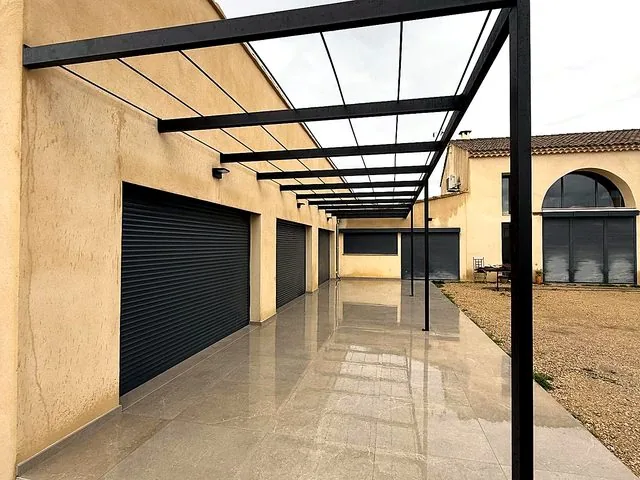 Pergola contemporaine filaire - La Métallerie Du Sud