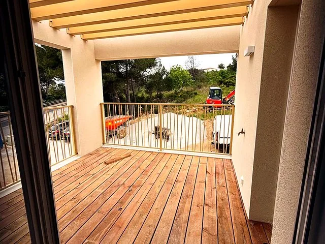 Garde-corps terrasse bois - La Métallerie Du Sud