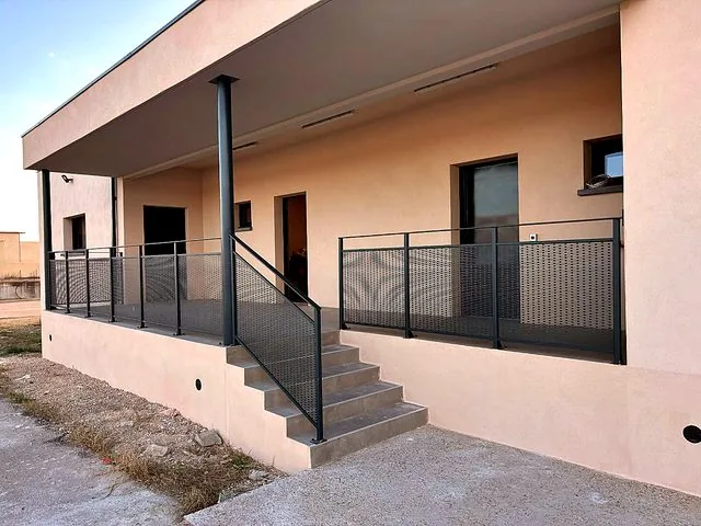 Garde-corps terrasse tressé - La Métallerie Du Sud